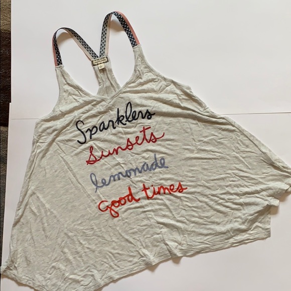 Eyeshadow Tops - Americana Trapeze Racerback Top